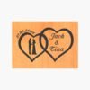 neldi art gallery product Wedding Double Hearts couple4 black