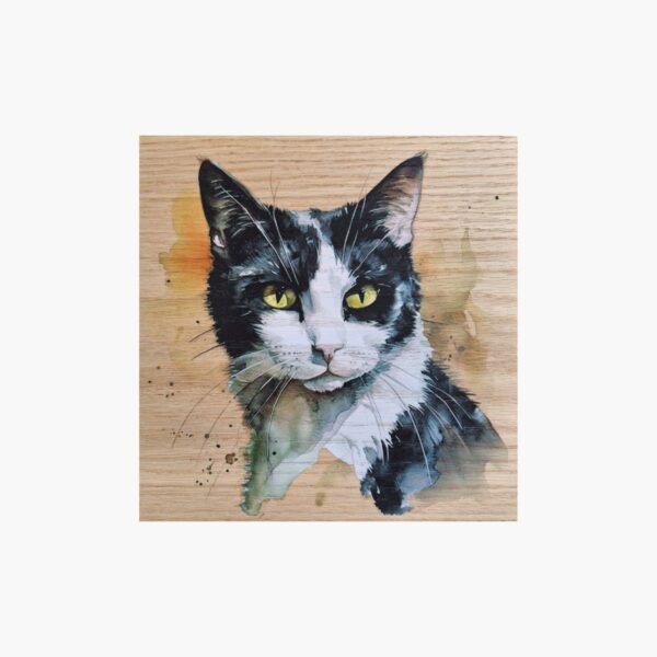 neldi art gallery product animal portrait cat black white