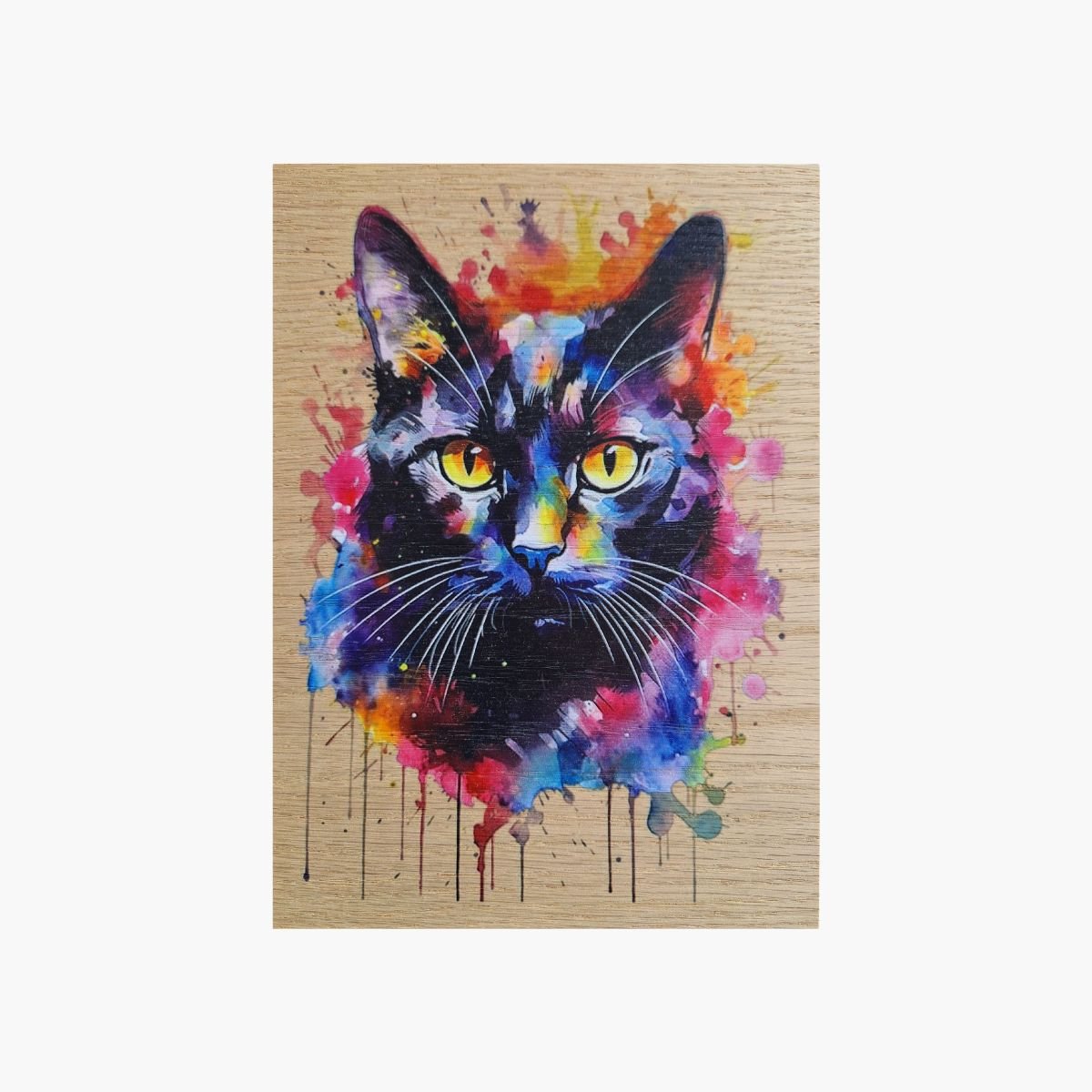neldi art gallery product animal portrait cat black
