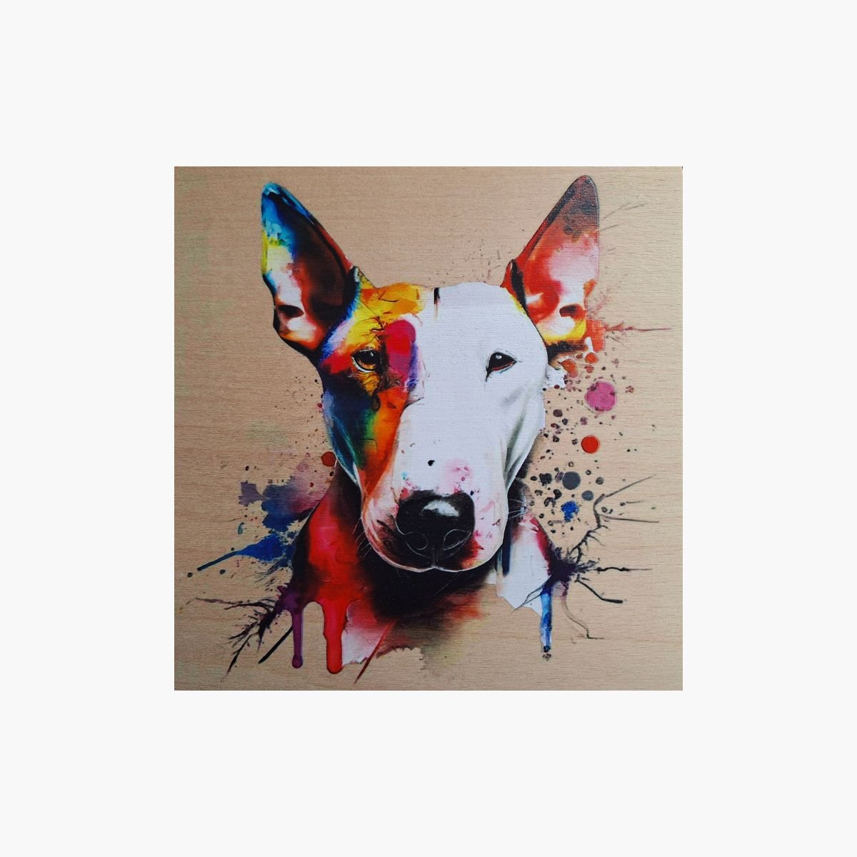 neldi art gallery product animal portrait dog Bull Terrier