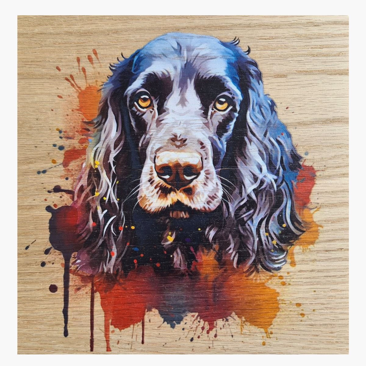 neldi art gallery product animal portrait dog Cocker Spaniel Black