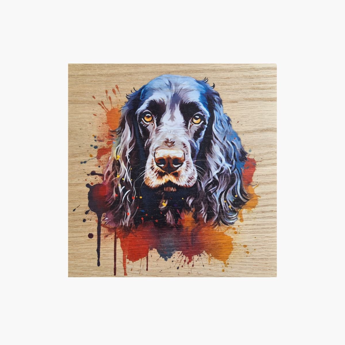 neldi art gallery product animal portrait dog Cocker Spaniel Black