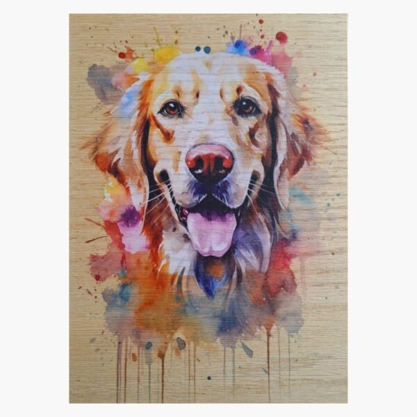 neldi art gallery product animal portrait dog Golden Retriever