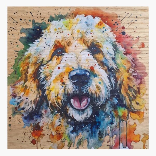 neldi art gallery product animal portrait dog Labradoodle