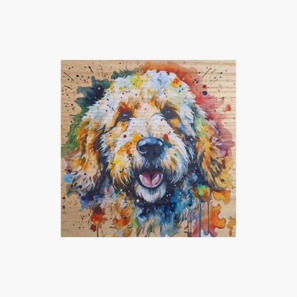 neldi art gallery product animal portrait dog Labradoodle