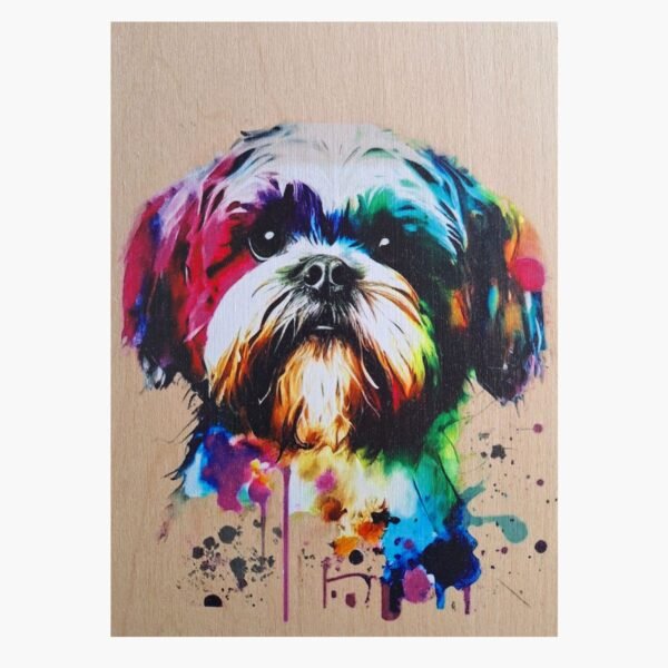 neldi art gallery product animal portrait dog Maltese Shihtzu