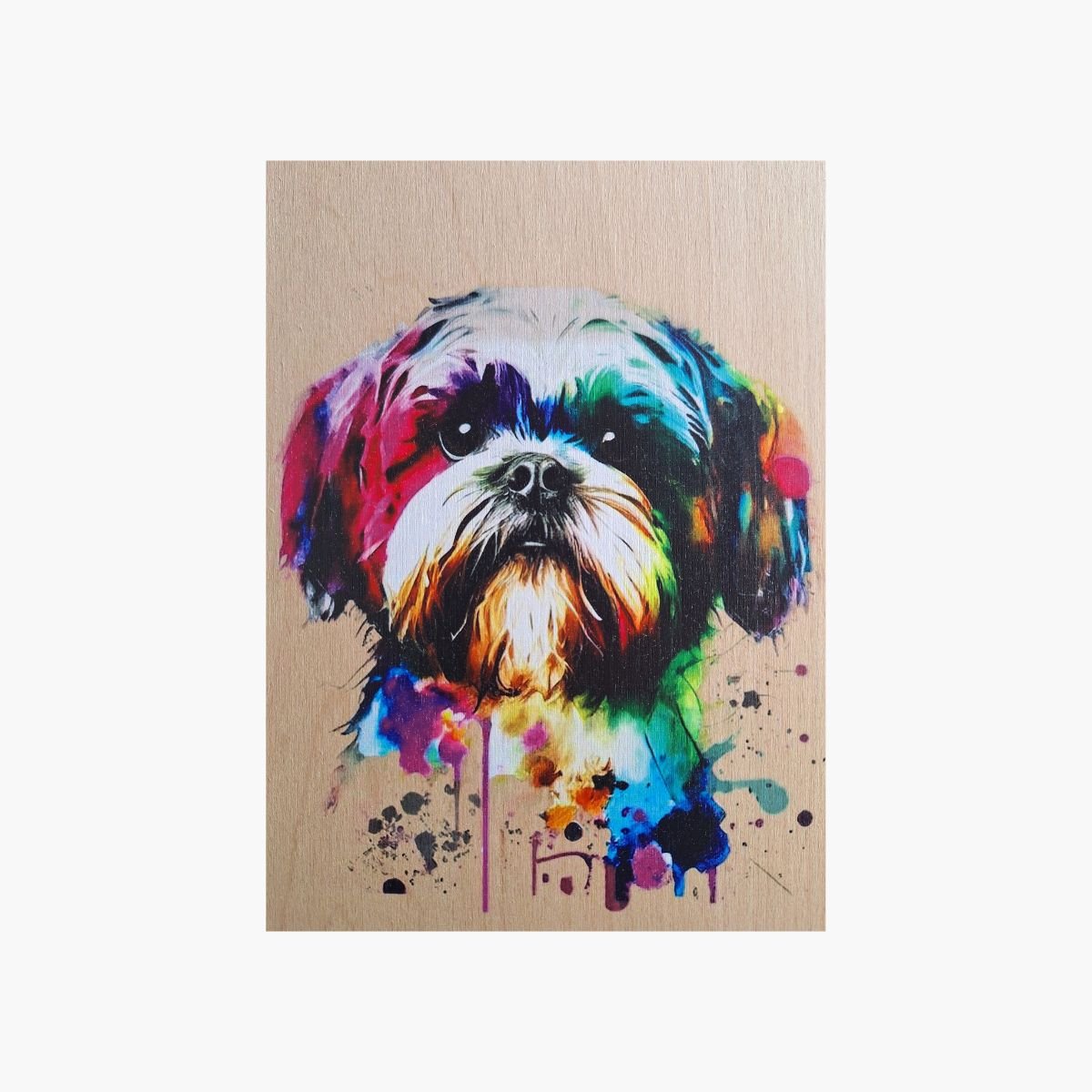 neldi art gallery product animal portrait dog Maltese Shihtzu