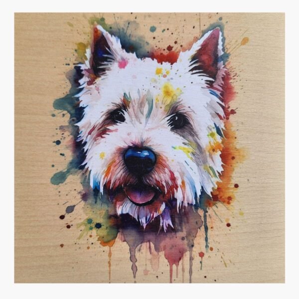 neldi art gallery product animal portrait dog Westie