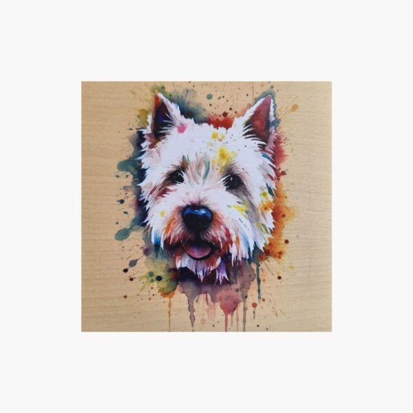 neldi art gallery product animal portrait dog Westie