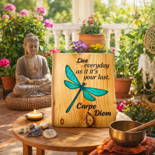 neldi art gallery product dragonfly Carpe Diem Resin Concept