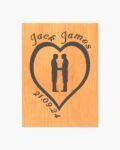 Neldi Art Gallery - Product, Engraved Couple Silhouette with Names & Date on Wood