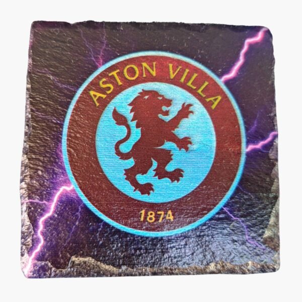 neldi art gallery product football crest slate Aston Villa front