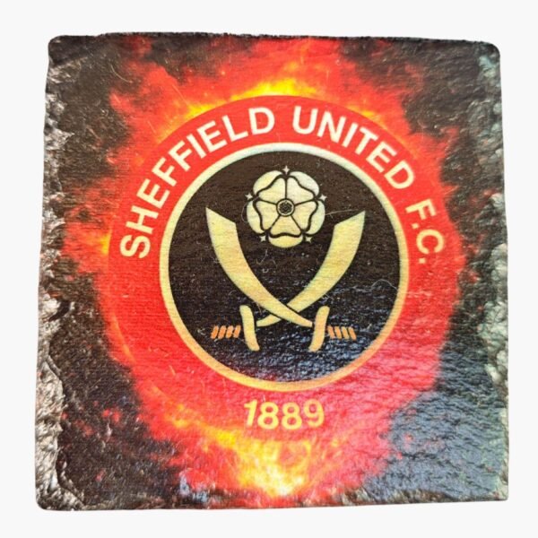 neldi art gallery product football crest slate Sheffield United front