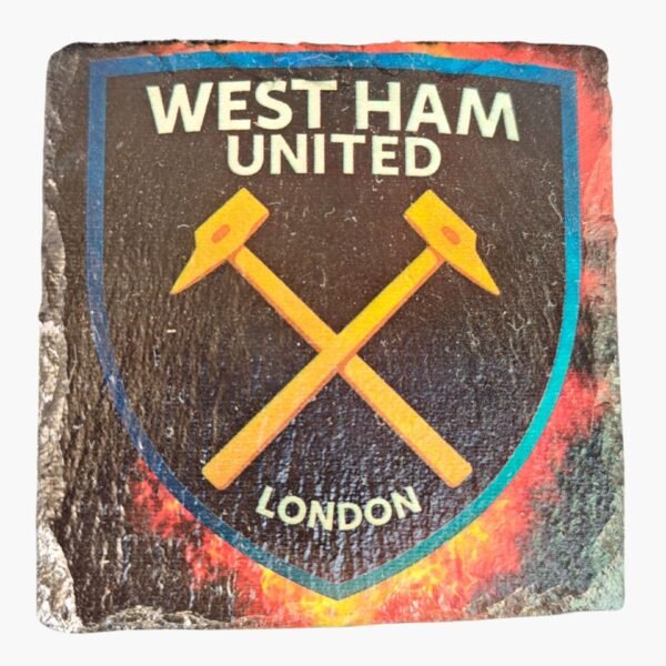 neldi art gallery product football crest slate West Ham United front