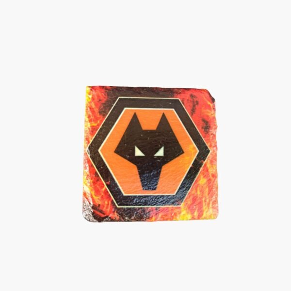 neldi art gallery product football crest slate Wolverhampton Wanderers front
