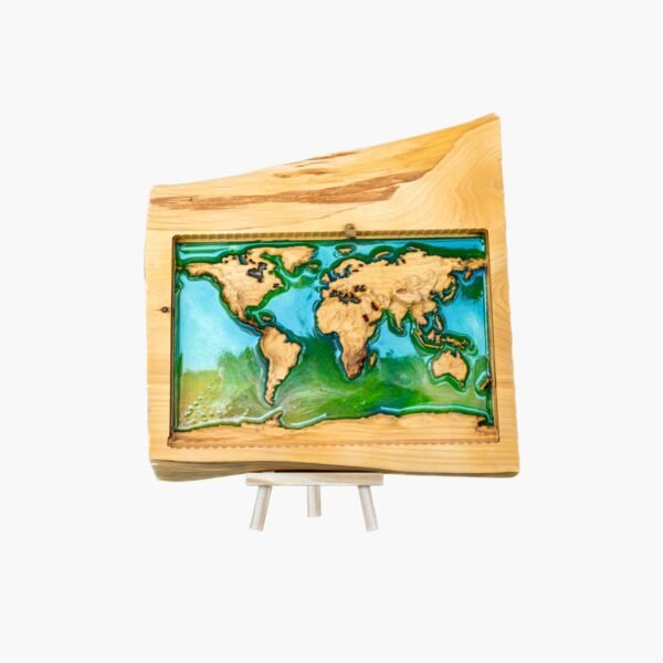 neldi art gallery product map 3d relief green Resin