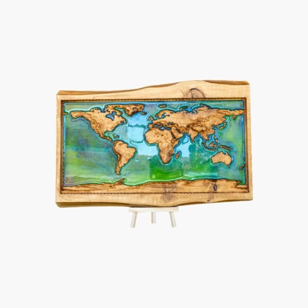 neldi art gallery product map 3d relief green rectangle Resin