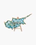 neldi art gallery product map Cyprus green silver resin