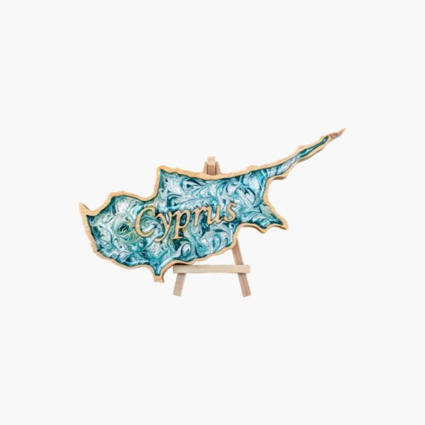 neldi art gallery product map Cyprus green silver resin