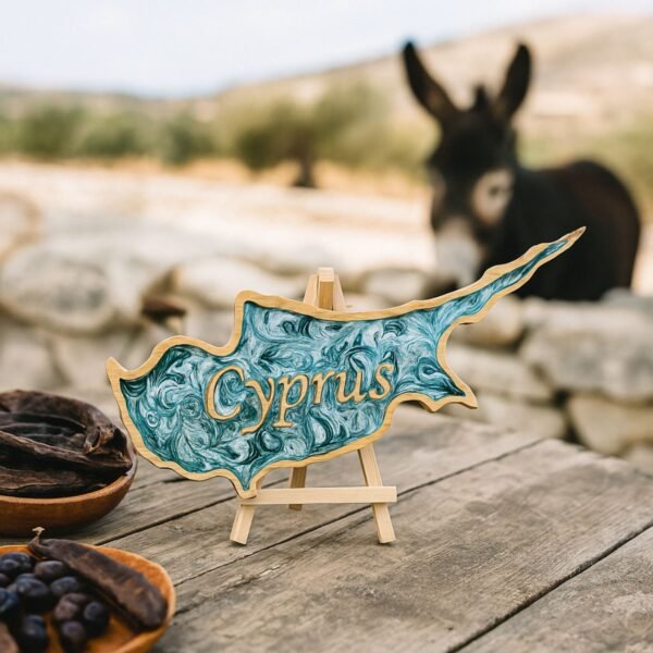 neldi art gallery product map Cyprus green silver resin concept