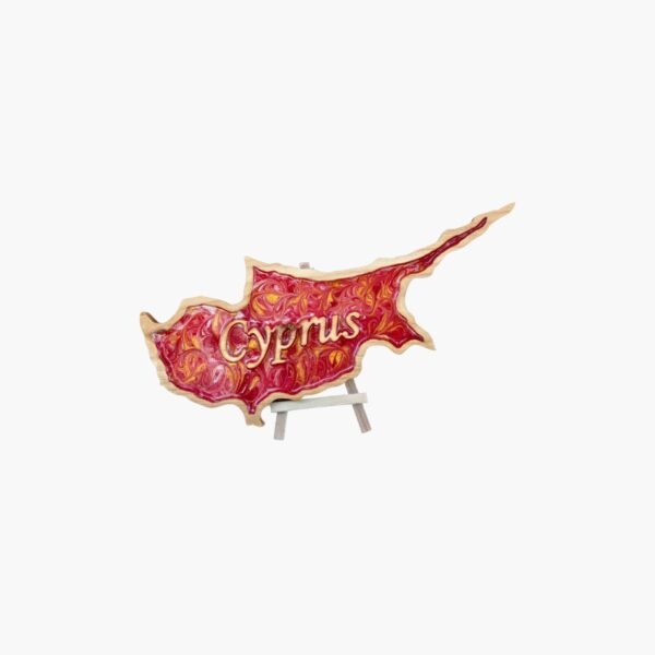 neldi art gallery product map Cyprus red resin