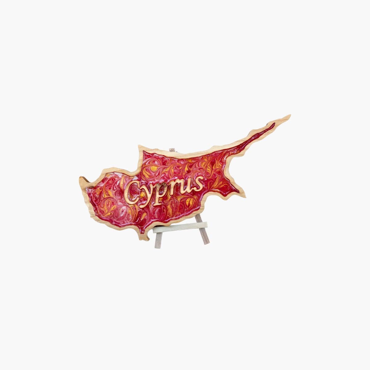 neldi art gallery product map Cyprus red resin