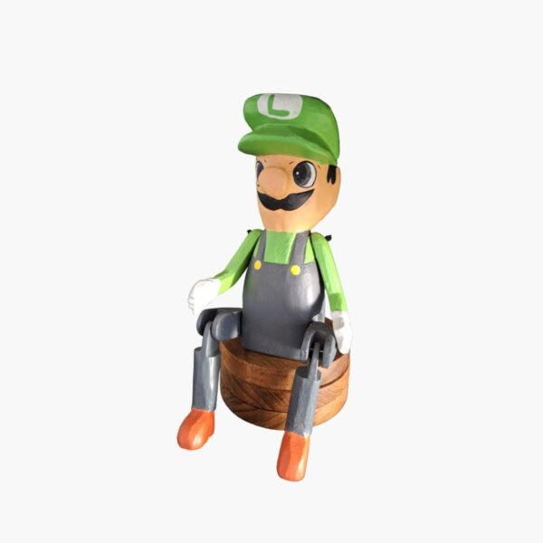 neldi art gallery product wooden puppet Luigi