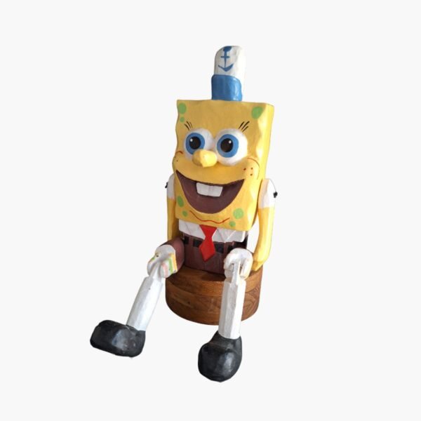 neldi art gallery product wooden puppet SpongeBob