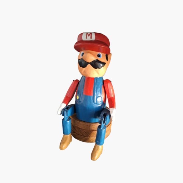 neldi art gallery product wooden puppet Super Mario