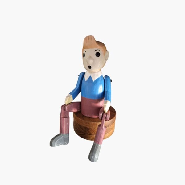 neldi art gallery product wooden puppet Tintin