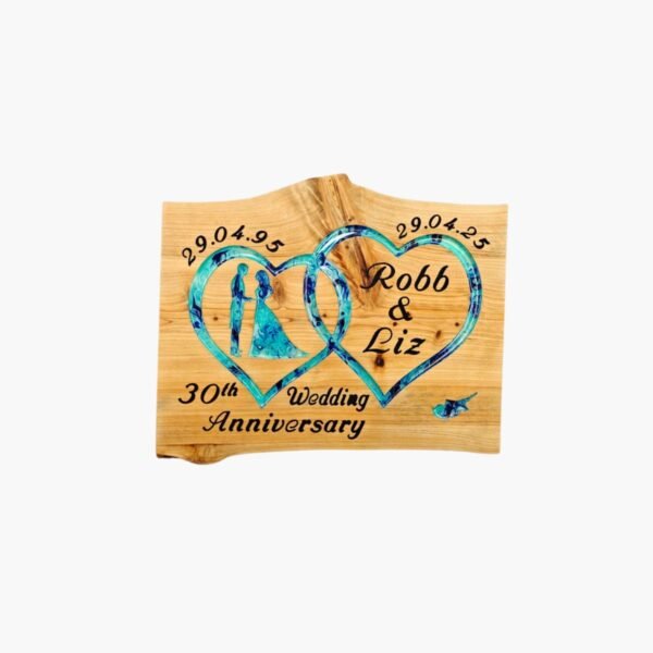 neldi art gallery product Wedding Anniversary Double Hearts couple1 resin