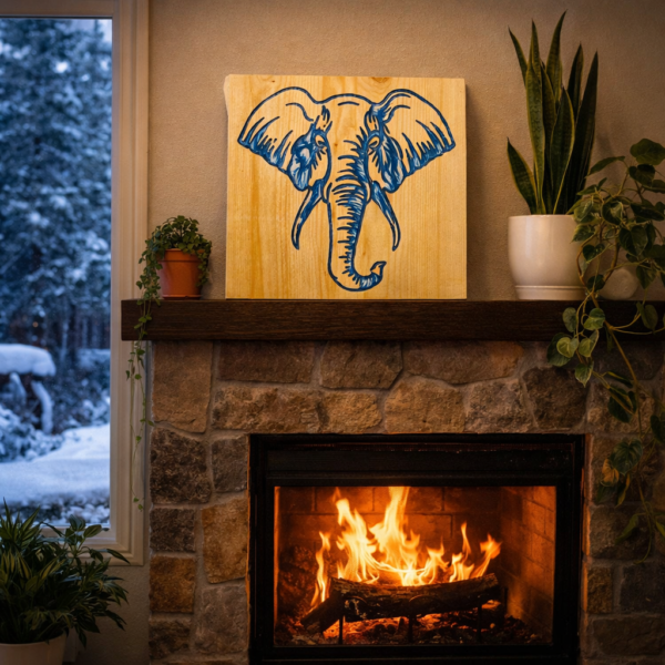 neldi art gallery product Elephant Head Resin concept