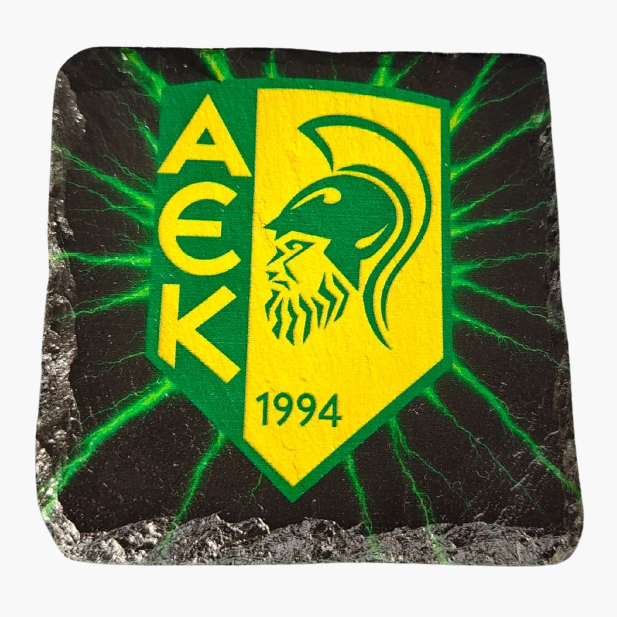 neldi art gallery product football crest slate Aek Larnaka front
