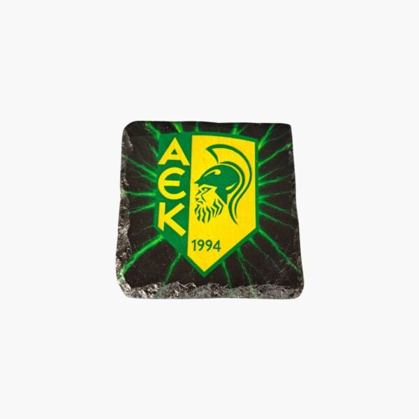 neldi art gallery product football crest slate Aek Larnaka front