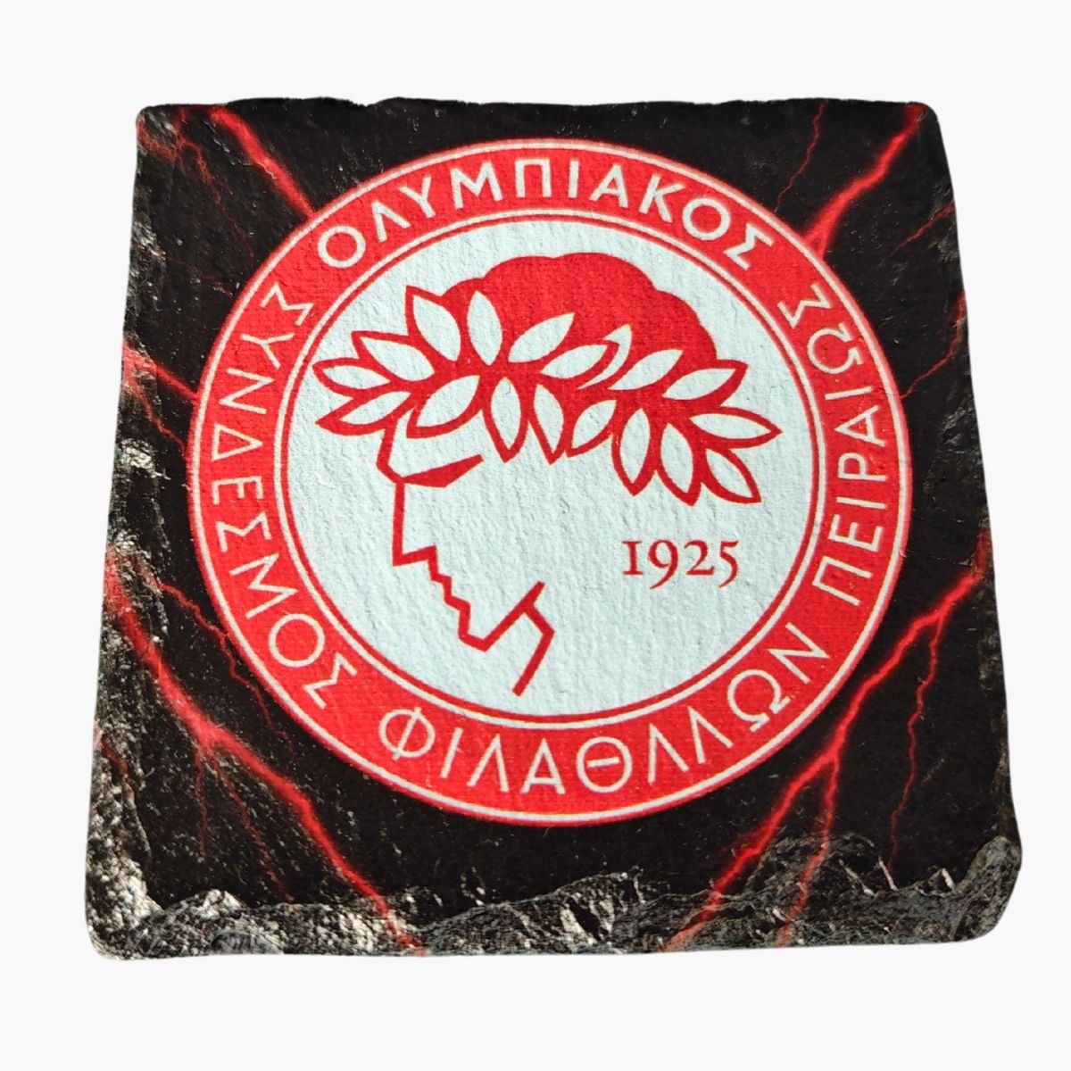neldi art gallery product football crest slate Olympiakos front