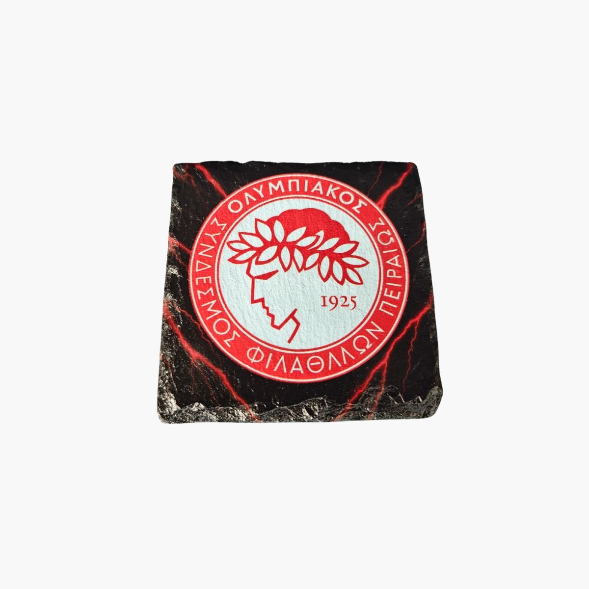 neldi art gallery product football crest slate Olympiakos front