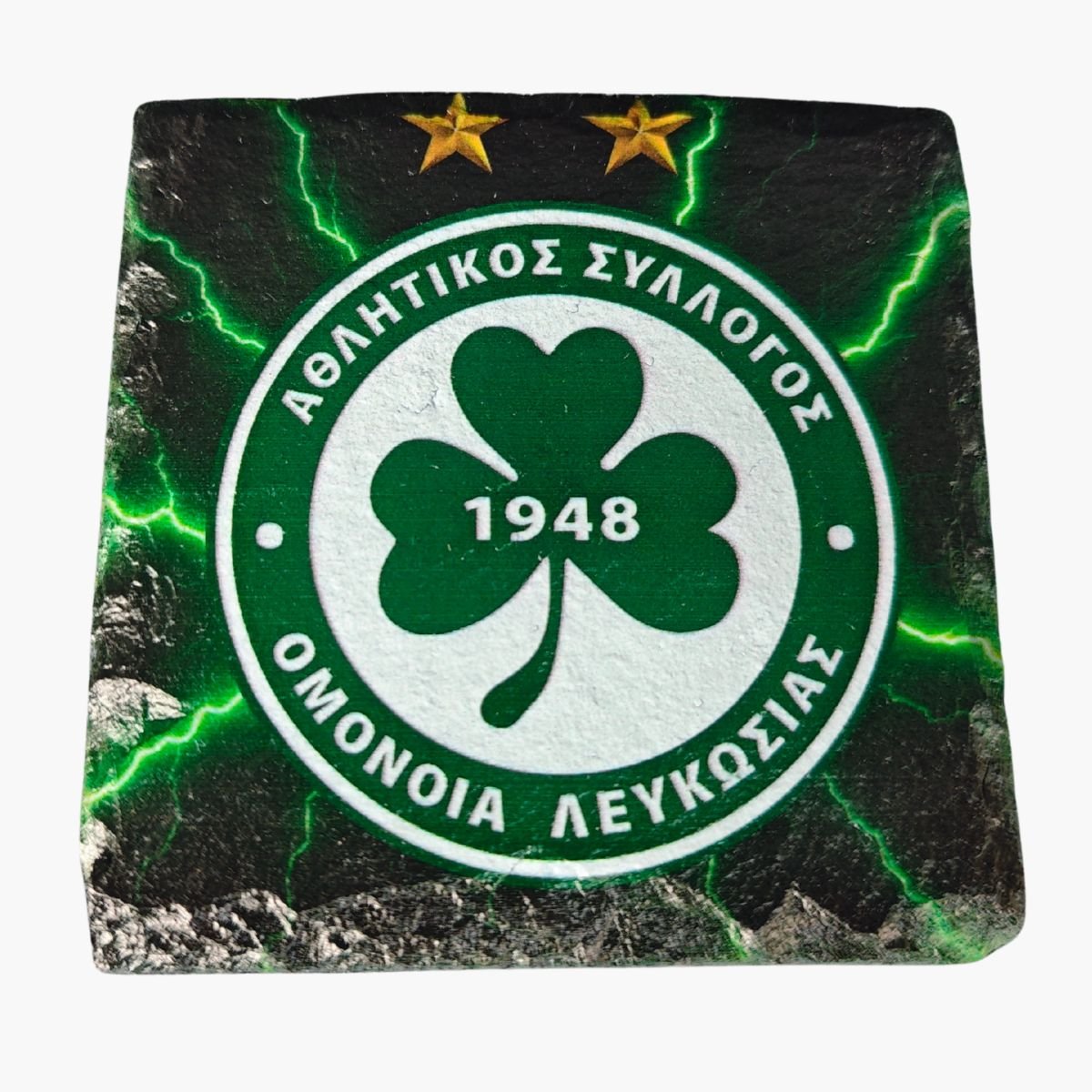 neldi art gallery product football crest slate Omonia front