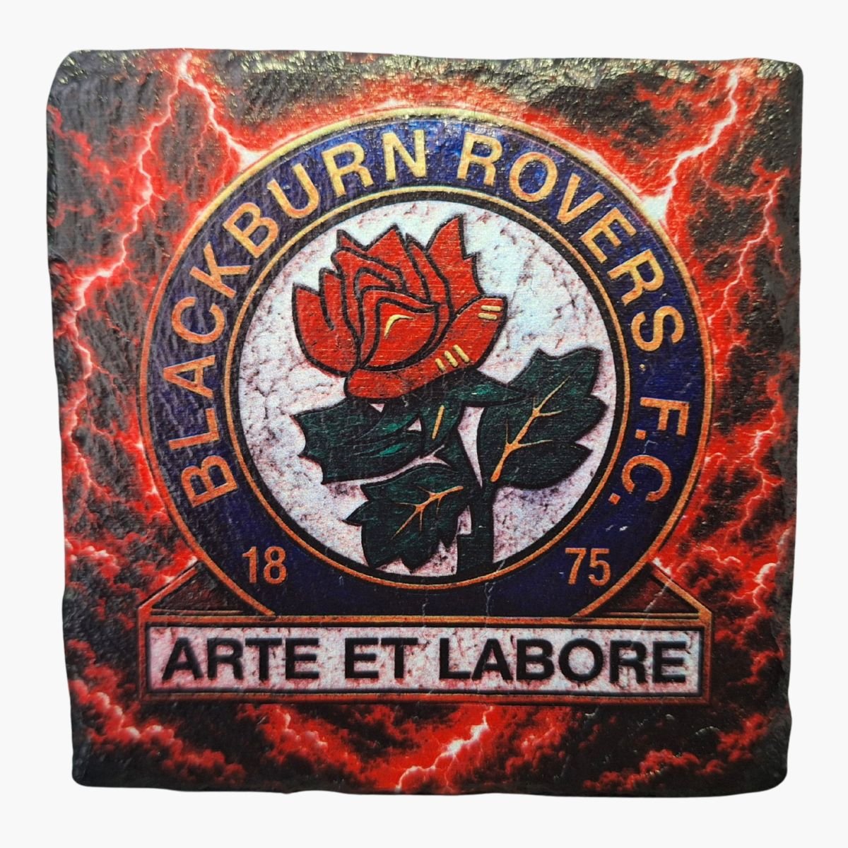neldi art gallery product football crest slate Blackburn Rovers front