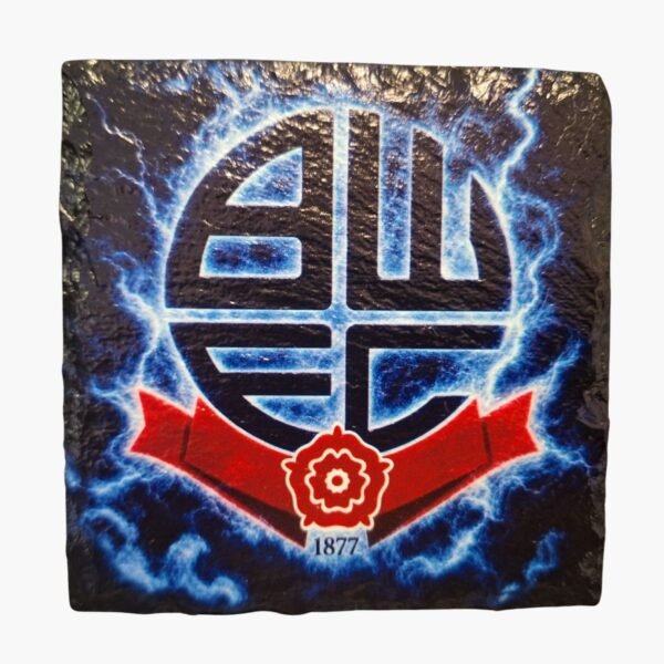 neldi art gallery product football crest slate Bolton Wanderers front