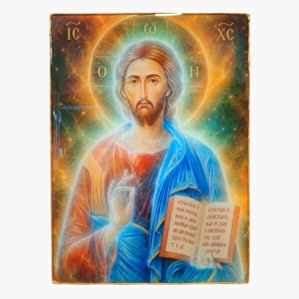 neldi art gallery product christian icons Jesus Christ Glossy Resin front