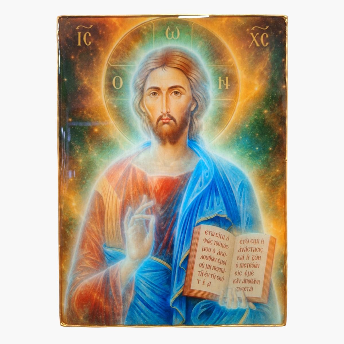 neldi art gallery product christian icons Jesus Christ Glossy Resin front