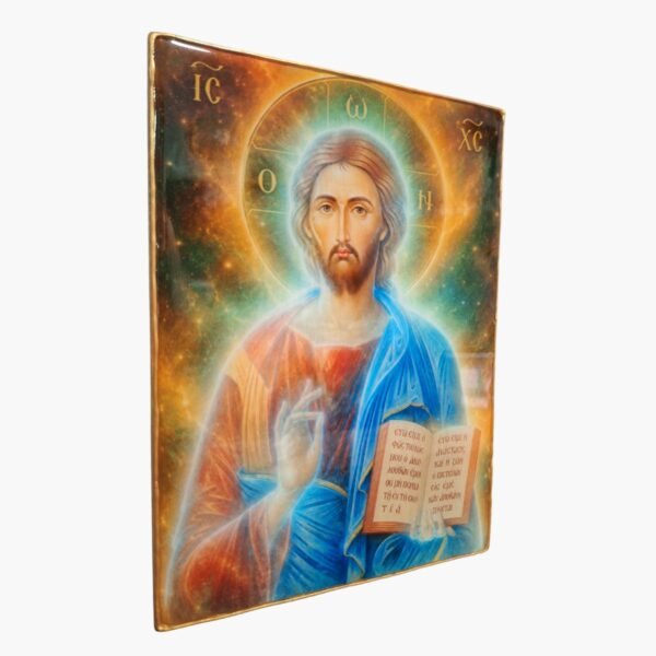 neldi art gallery product christian icons Jesus Christ Glossy Resin side