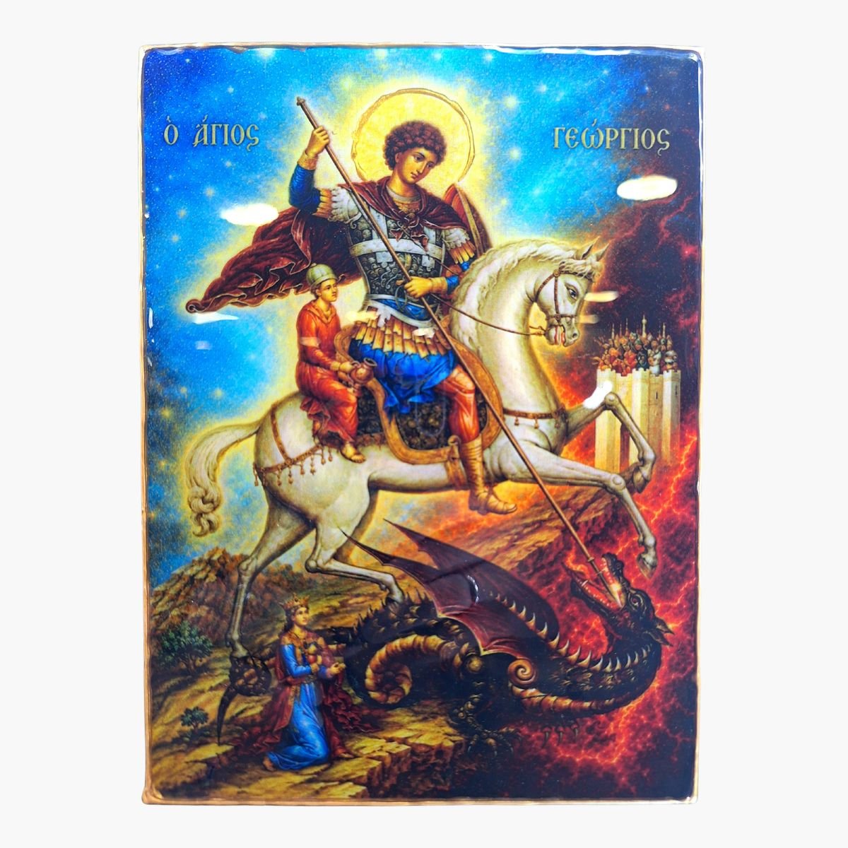 neldi-art-gallery-product-christian-icons-Saint-George-Glossy-Resin-front neldi art gallery product christian icons Saint George Glossy Resin front