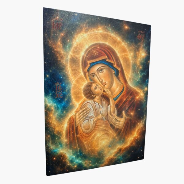 neldi art gallery product christian icons Virgin Mary matte side